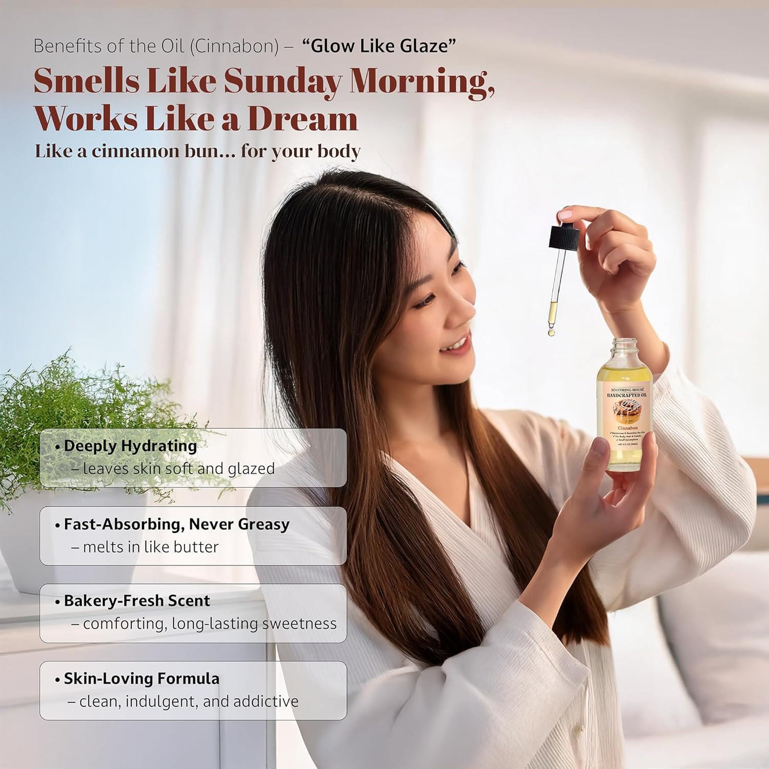 Cinnabon Body Oil - Moisturizing Body Oil for Soft, Smooth, Radiant Glowing Skin (4 fl oz) - Image 9