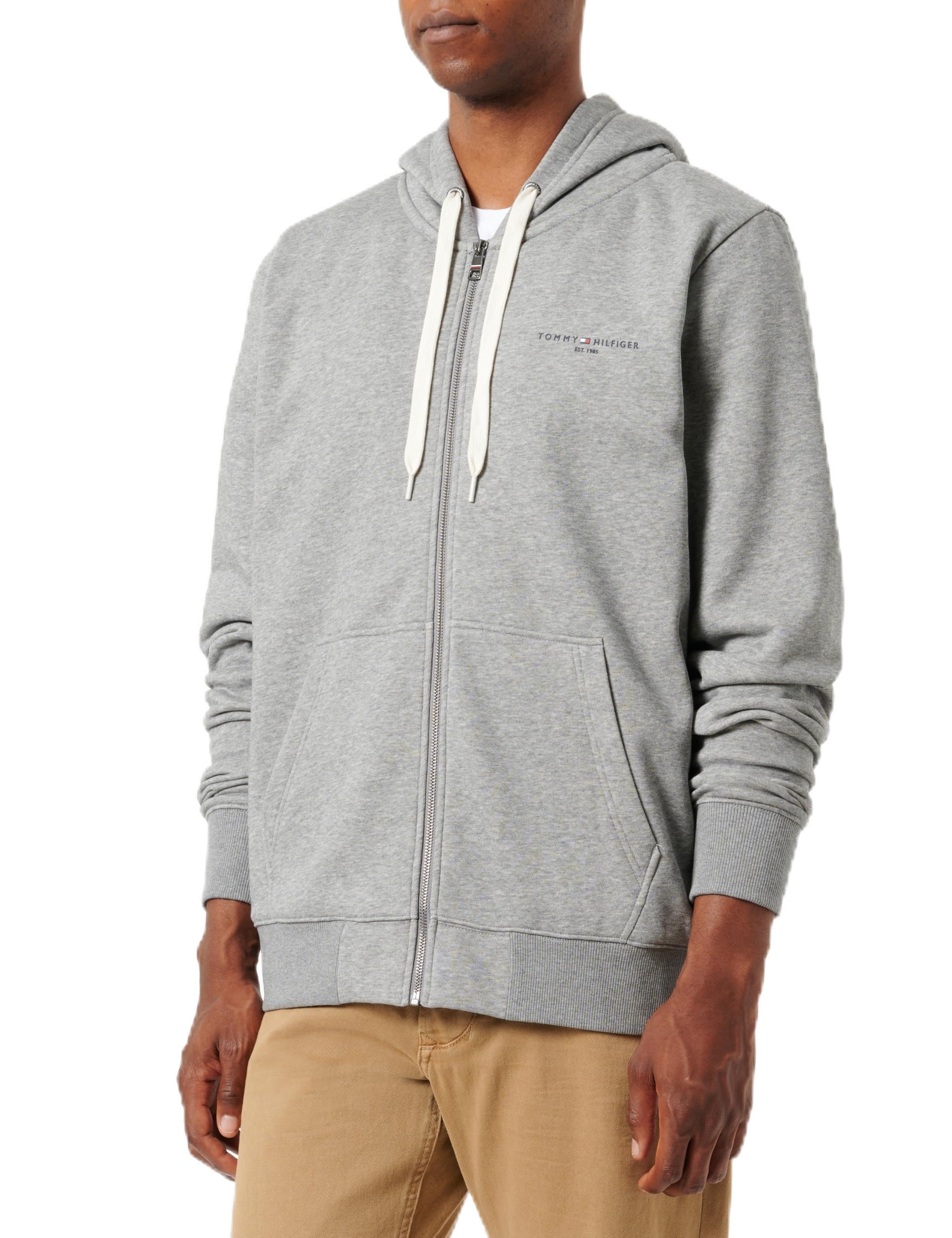 Tommy Hilfiger Bluza z kapturem zapinana na zamek Mężczyźni Bluza Z Kapturem Tommy Logo Z Podszewką Futrzaną Mw0mw37245