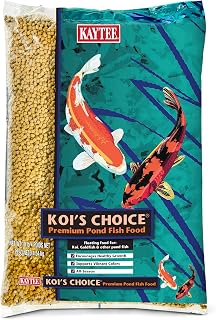 Kaytee Koi's Choice Premium Floating Fish Food for Koi, Goldfish & Pond Fish - 10 lb All-Season Nutrition for Growth & Color