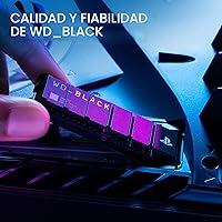 Vista 7 de WD_BLACK 1TB SN850P NVMe M.2 SSD con licencia oficial de expansión de almacenamiento para consolas PS5, hasta 7,300 MB/s, con disipador térmico