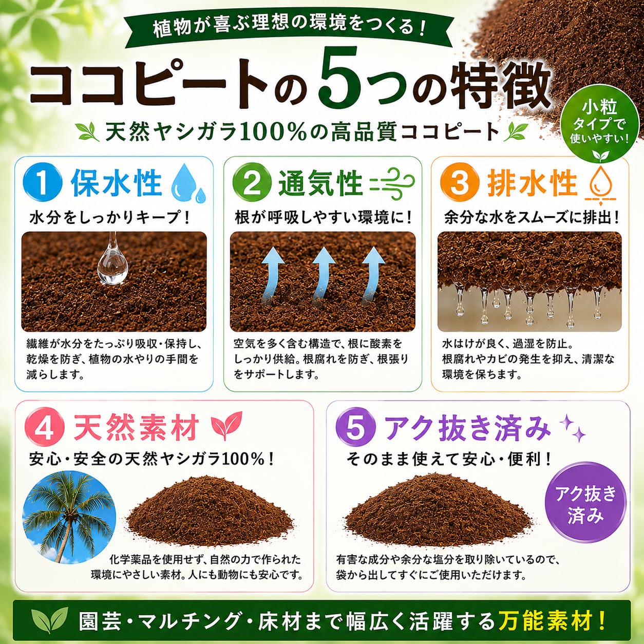 Amazon | ココピート 圧縮梱包 25kg 復元約200L アク抜き済 ココチップ
