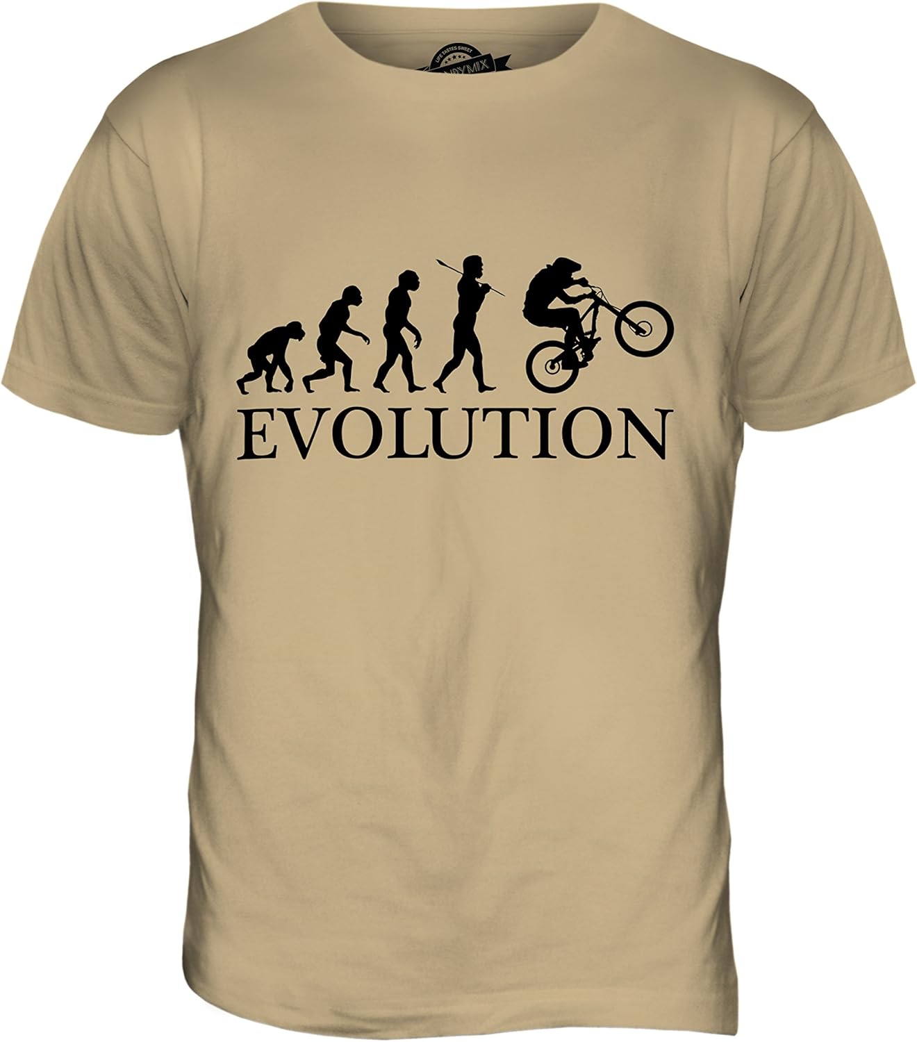 Café Mountain Men's Downhill T-Shirt in White Café Mountain