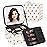 TANTO Makeup Bag With LED Mirror, Travel Makeup Case with Light up Mirror Fashion Cute Cosmetic Bag with 3 Color Lighted Portable Organizer Case with Adjustable Dividers Strawberry/Beige,Small