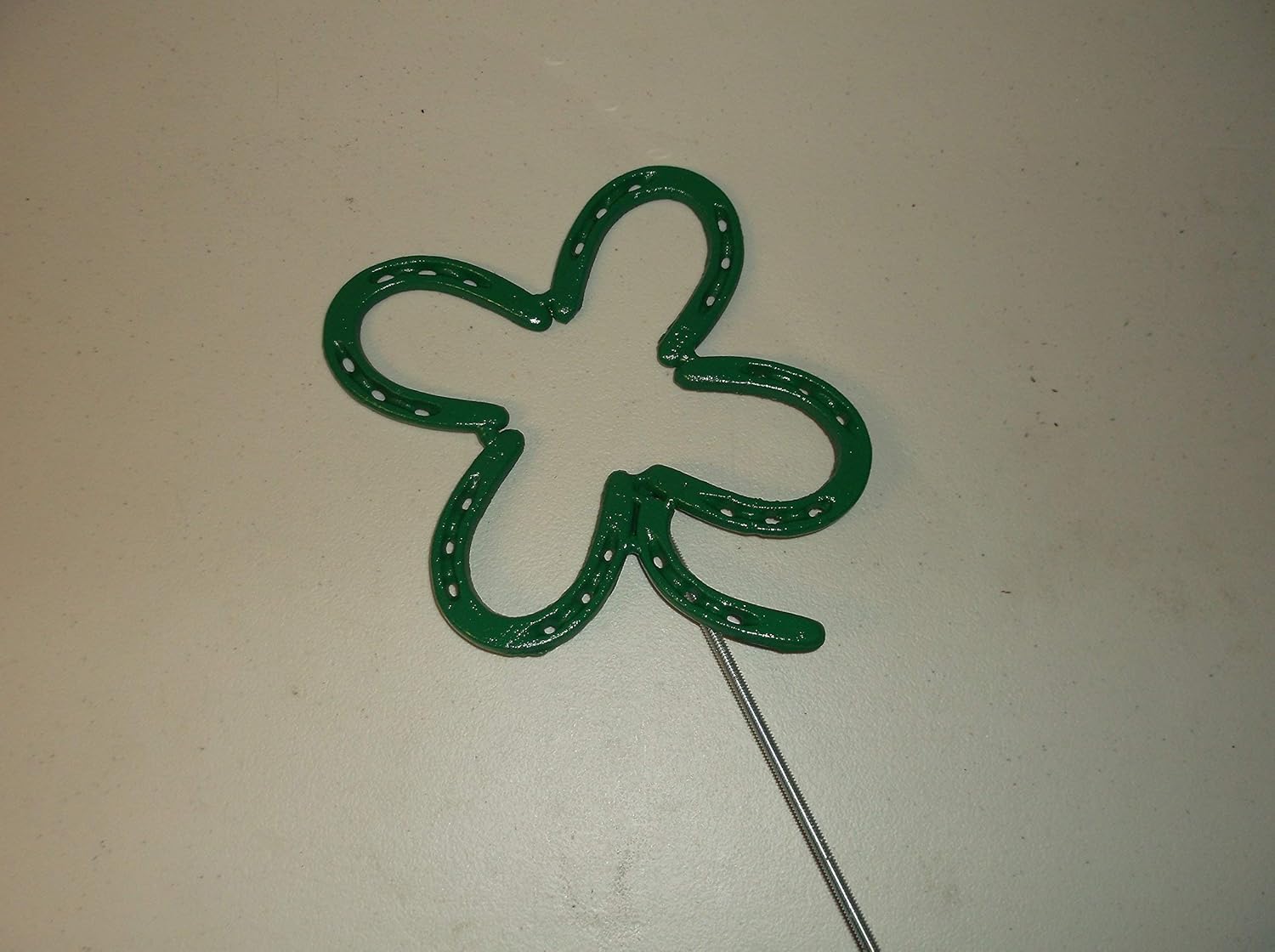 Horseshoe Clover, Lucky Clover Art, Garden Stake, Yard Art, Saint Patricks, Irish