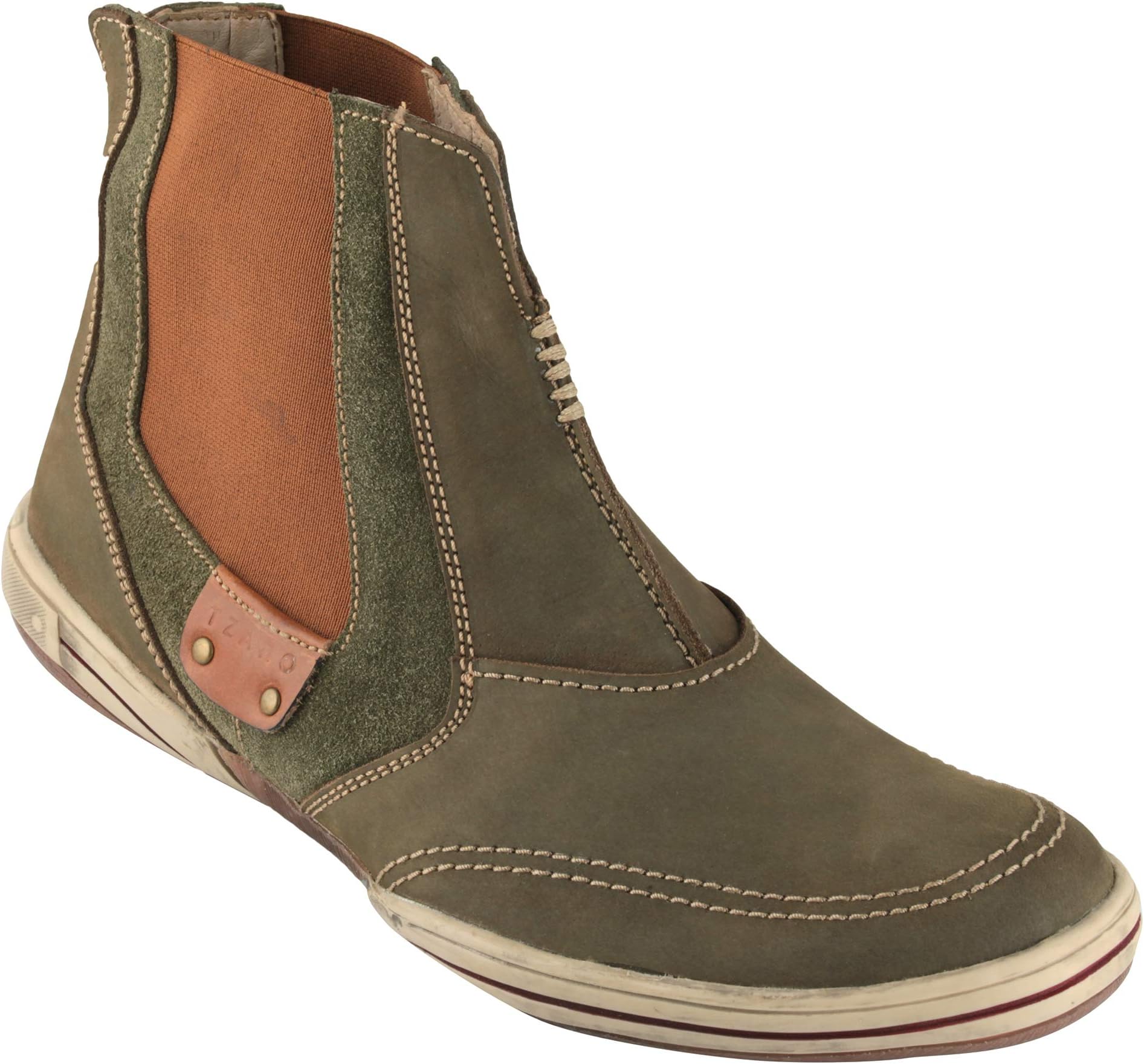tZaroOlive Mid Ankle Boots - Brute Olivia, BRU6806NUOLV