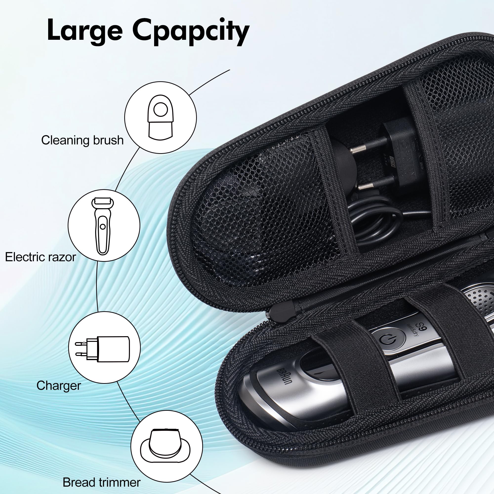 Amazon.com: Nincha Electric Shaver Case for Braun Series 3, Series