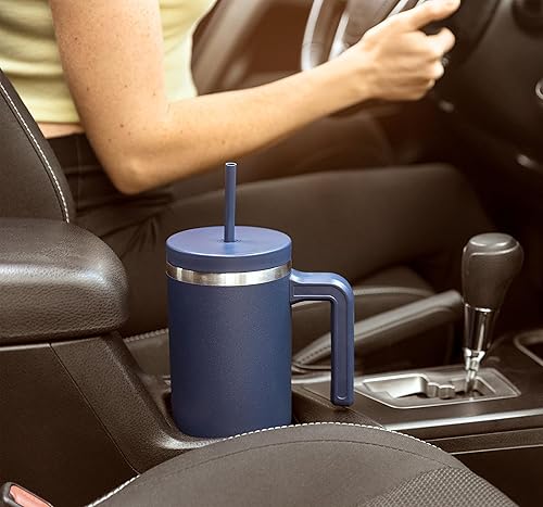 Miniatura 5 de Hydrapeak Juego de popotes de repuesto para Voyager de 40 onzas, popotes reutilizables, popote de vaso de 40 onzas, paquete de 3 (alpino)