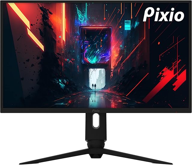 Pixio PX277 PRO 27 inch Fast IPS 1ms GTG WQHD 1440p 165Hz HDR Adaptive Sync USB Type C DisplayPort Alt Mode and 65W Charging Fully Adjustable Stand with USB Hub Esports Gaming Monitor