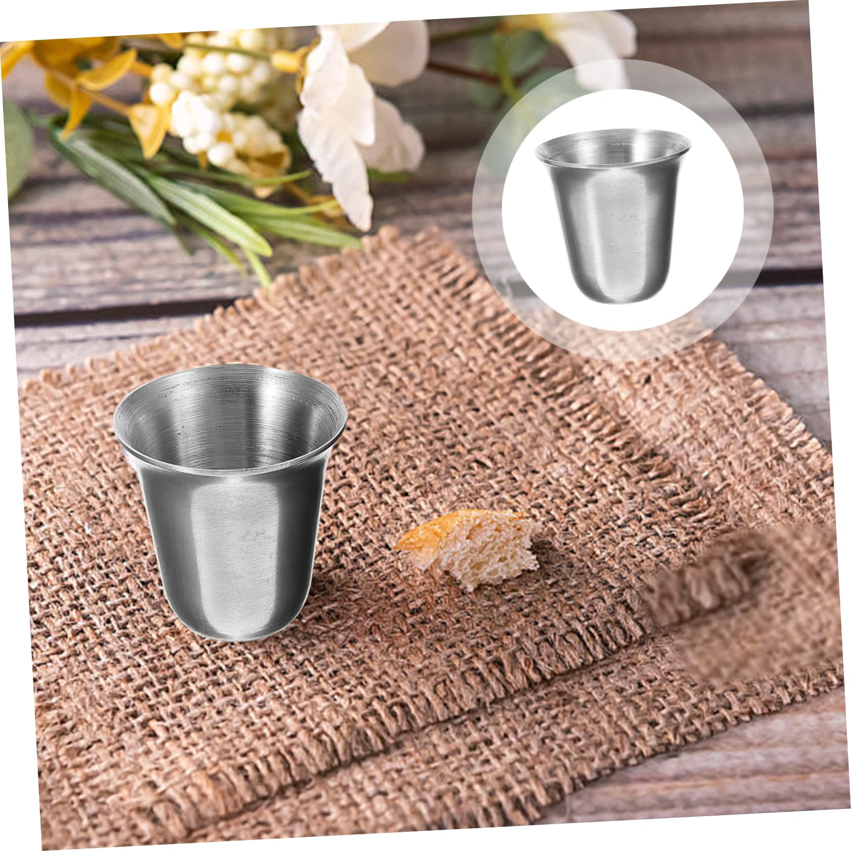 Coppe Comunione In Acciaio Inox - Set Da 10 | Per Chiesa, Religione E Cerimonie - Foto 6