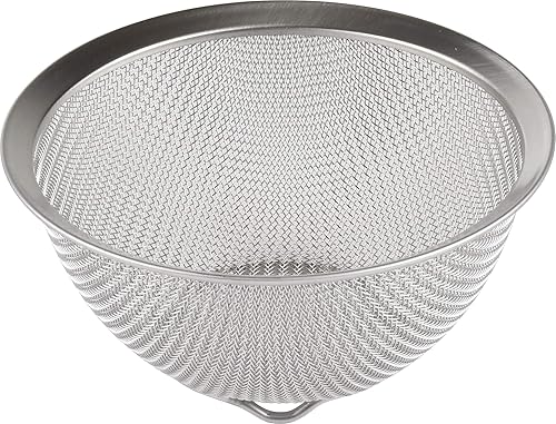 Miniatura 8 de LB-001 Tsubame Sanjo Colador redondo de acero inoxidable, pequeño, 5.9 pulgadas (5.9 in), fabricado en Japón