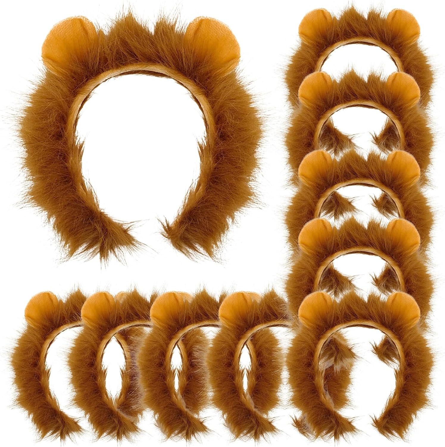 Lion Ears Headband Animal Ears Headband Lion Costume Adult for Halloween Party Cosplay Cute Fashion Hairband