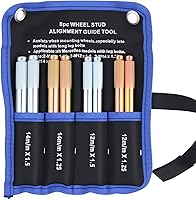 IHOTDER 8PCS Wheel Alignment Tool Kit - Multi-Size Lug Bolt Aligners for Easy Tire Changes, Storage Bag Included