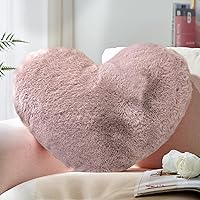 Vista 17 de YRXRUS Almohadas de corazón, almohada en forma de corazón, almohada blanca con forma de corazón para regalos, almohadas con forma para ella, niños