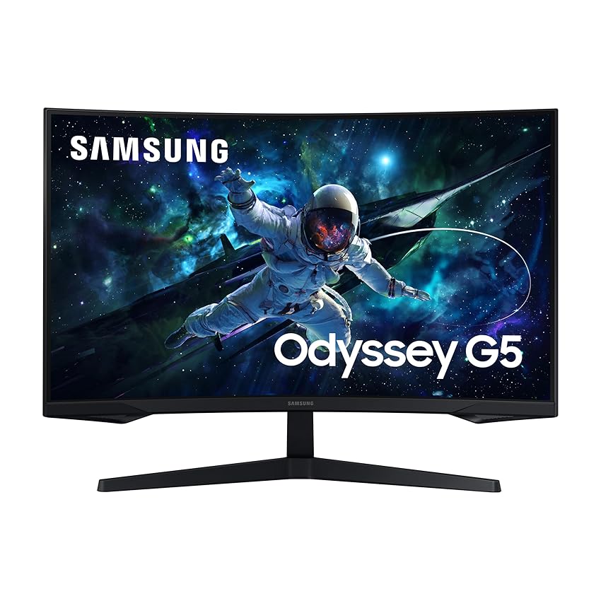 Immagine del prodotto Samsung Monitor Gaming Odyssey G5 (S32CG554), Curvo (1000R), 32'', 2560x1440 (WQHD 2K), HDR10, VA, 165 Hz, 1 ms (MPRT), FreeSync, HDMI, Display Port, Ingresso Audio, Flicker Free, Eye Saver Mode