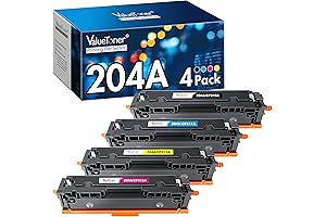 Valuetoner Compatible Toner Cartridge Replacement for HP 204A Toner Cartridges 4-Pack (CF510A CF511A CF512A CF513A)