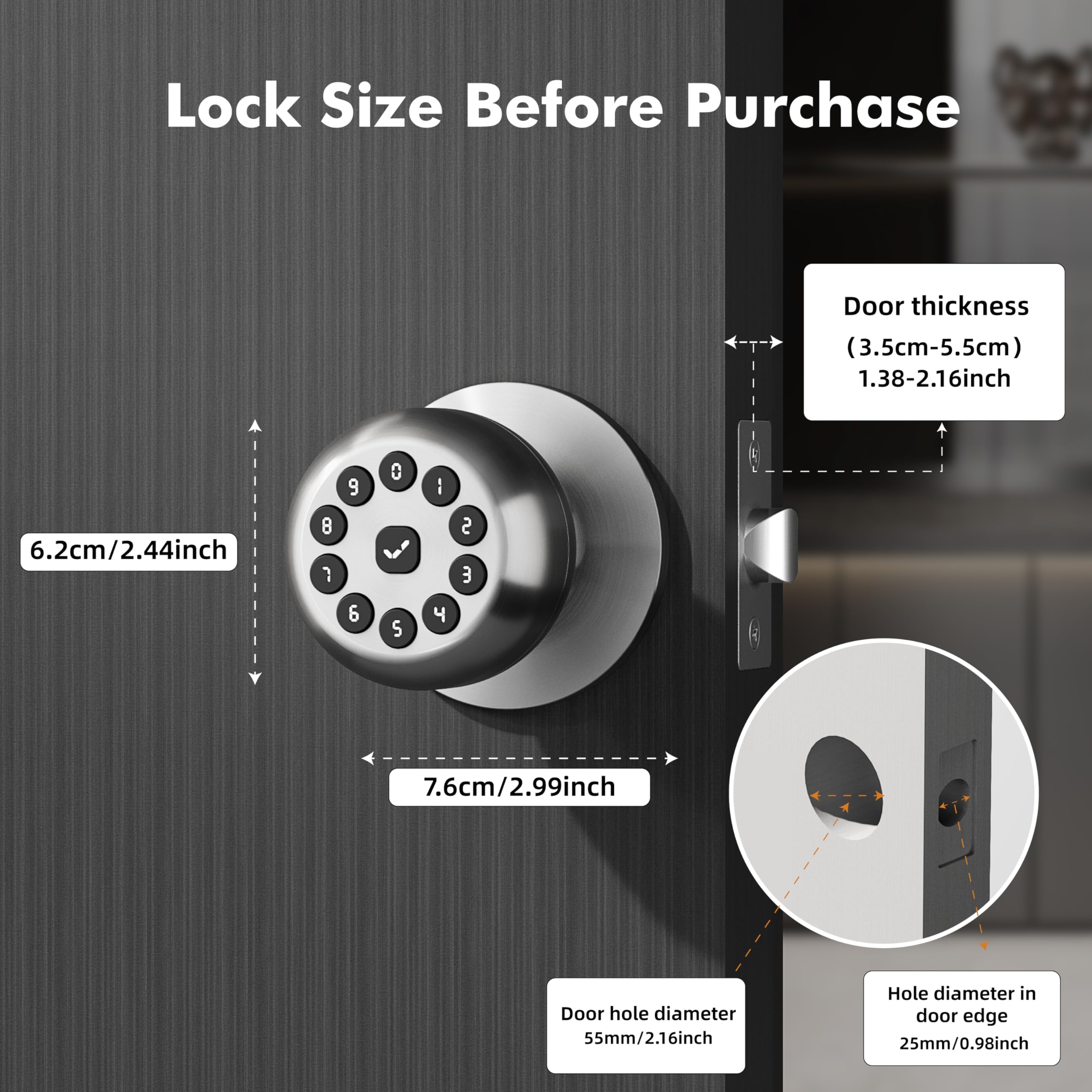 Smart Keypad Door Lock - Keyless Entry -7 Smart Keypad Door Lock - Keyless Entry -7