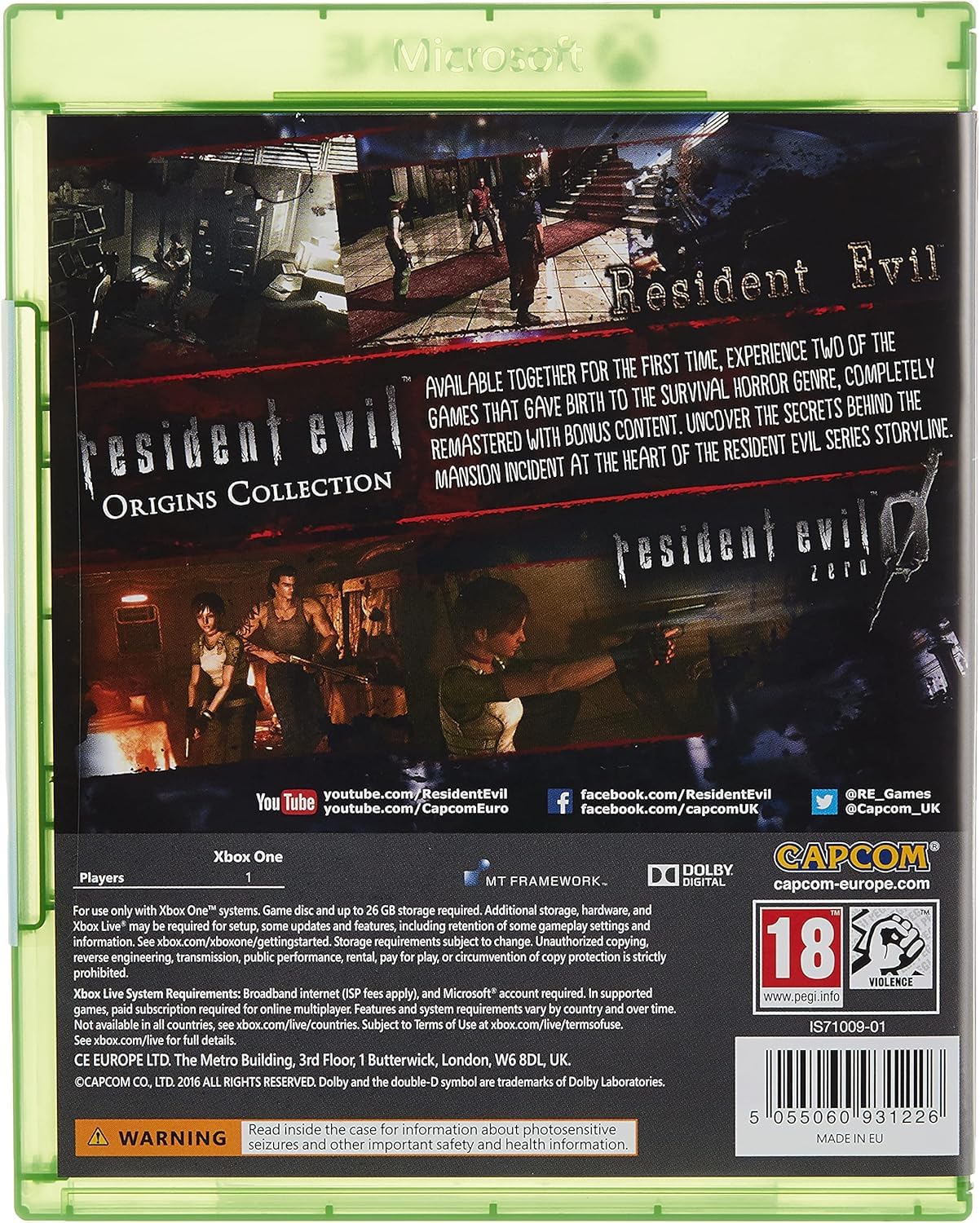 Resident Evil Origins Collection (Xbox One) — view 2
