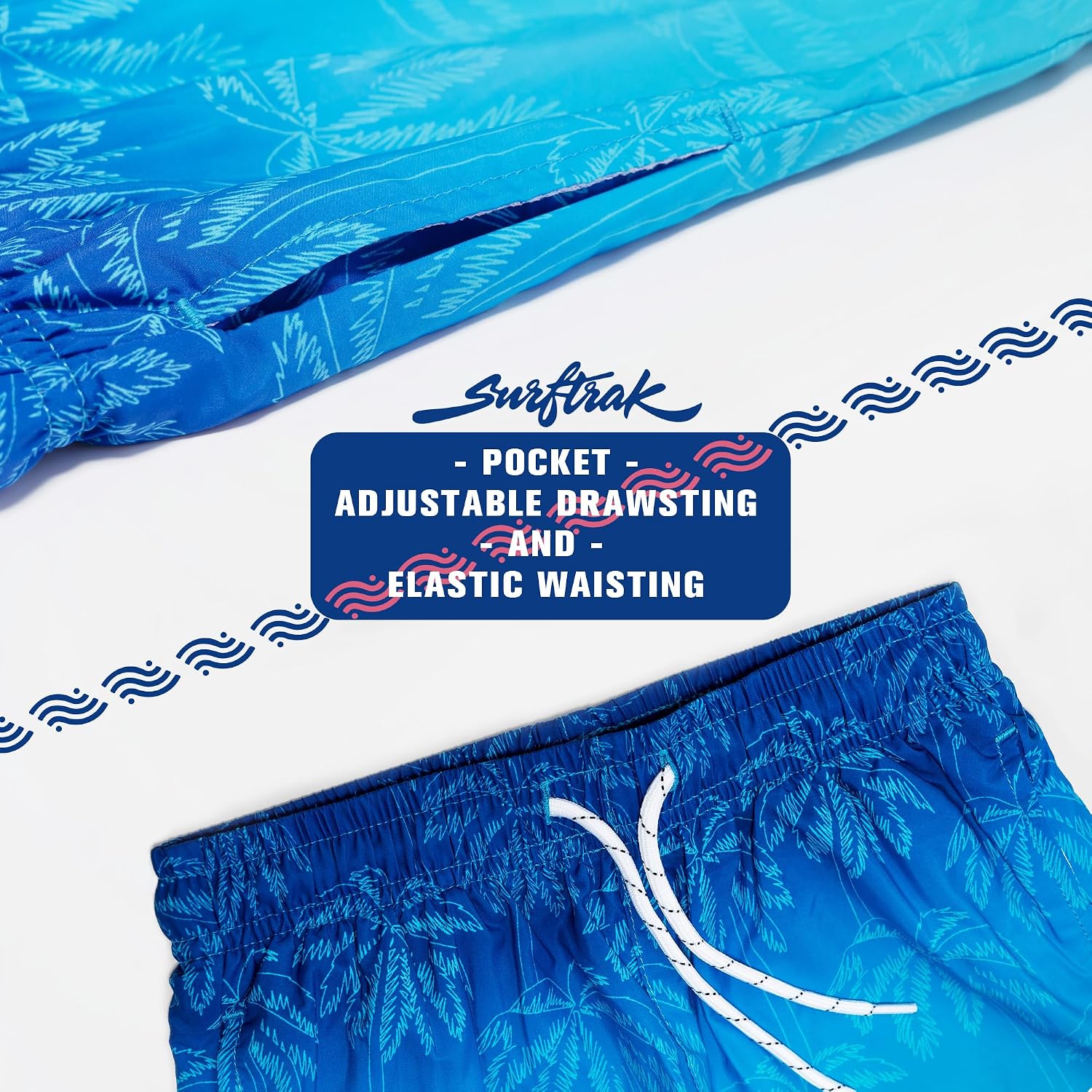 Swim Trunks Boys Bathing Suit with Compression Liner Swim Shorts Youth&Teen Anti-Chafe Stretch Quick Dry Size 5t-16Y