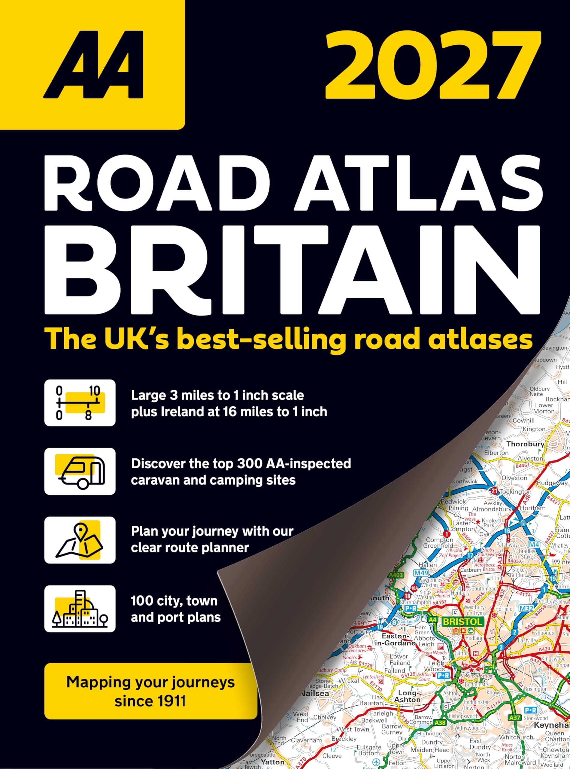 AA Road Atlas Britain 2027 Spiral Bound