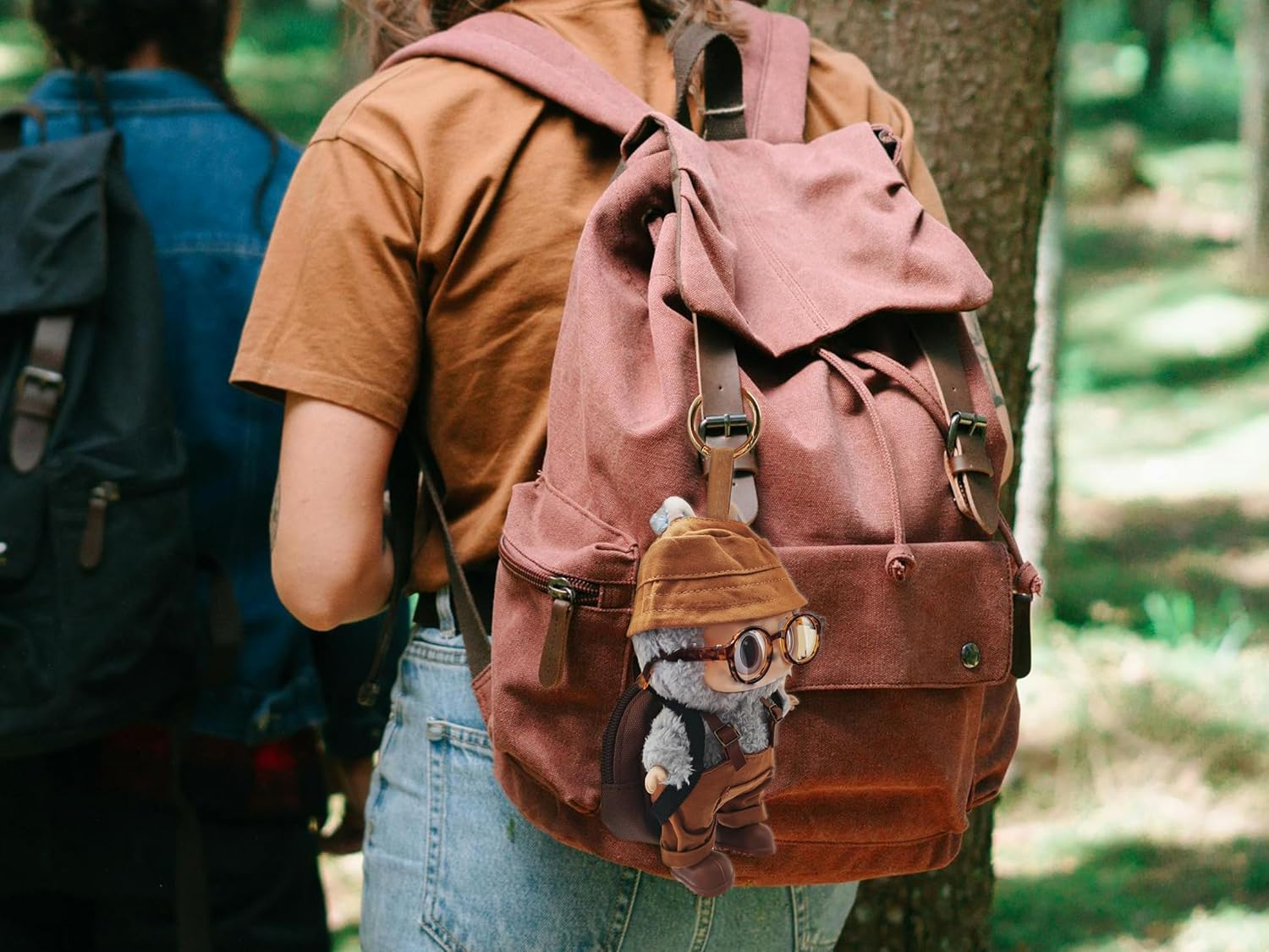 Explorer Outfit for 17cm Doll, 17cm Doll Clothes Set with Hat, Glasses, Overalls, Shoes and Backpack