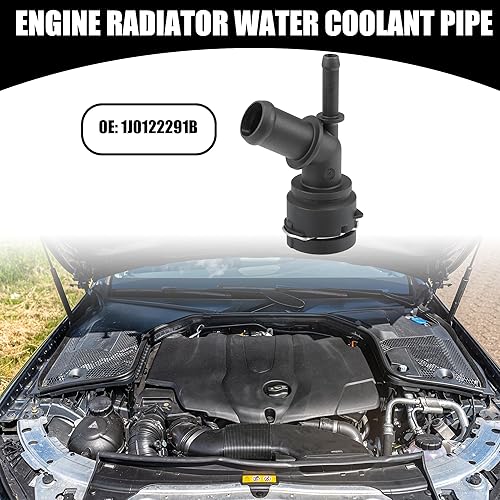 Miniatura 2 de Tubo de conector de manguera de refrigerante para radiador No.1J0122291B - Conector de manguera de calentador interior de coche - para Volkswagen