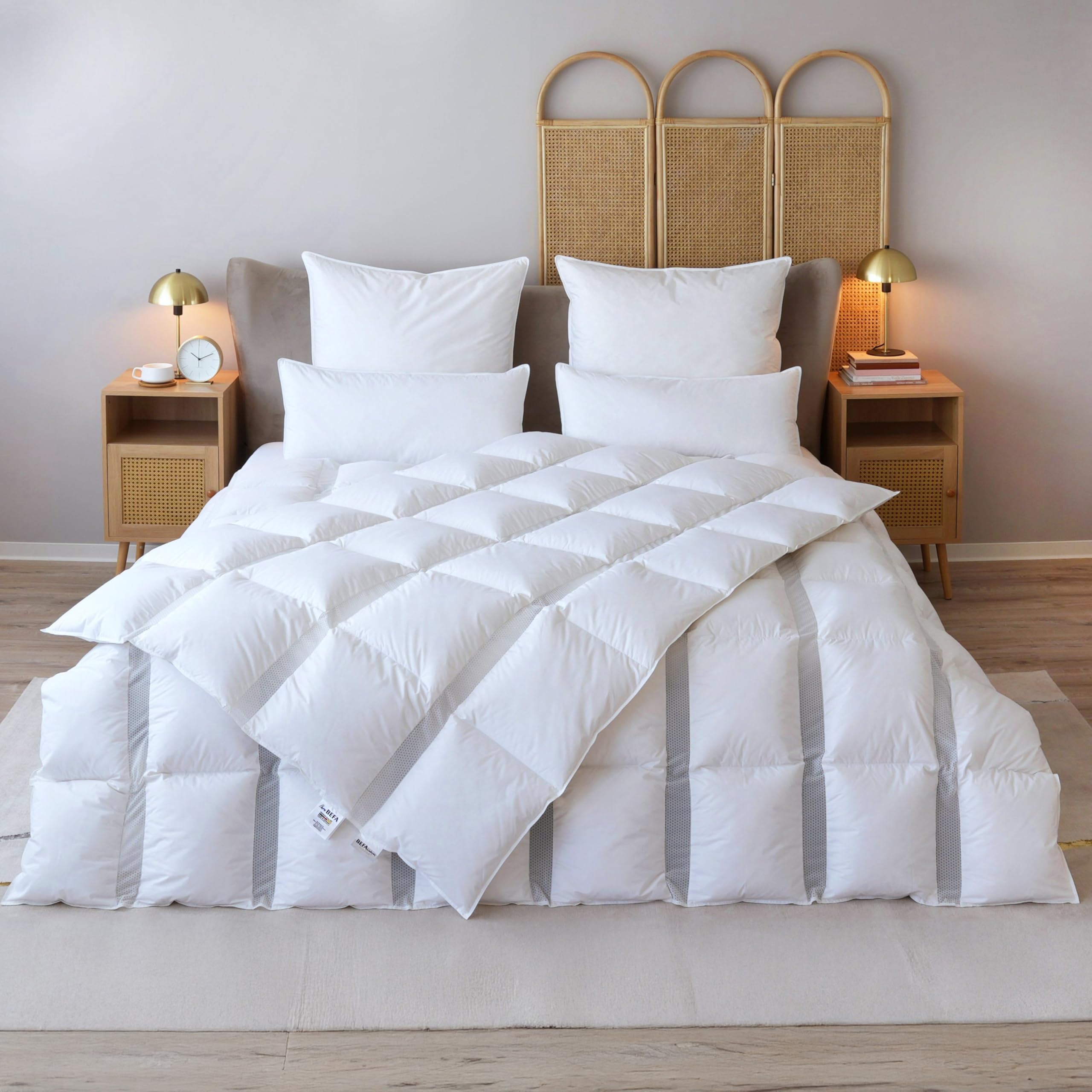 BEFA NATUR Made in Germany Primaloft Bio Clima Bettdecke 135x200 cm aus hochwertiger Daunenalternative, Sommerdecke, Allergiker geeignet, Öko-Tex 100 Klasse 1 Zertifiziert