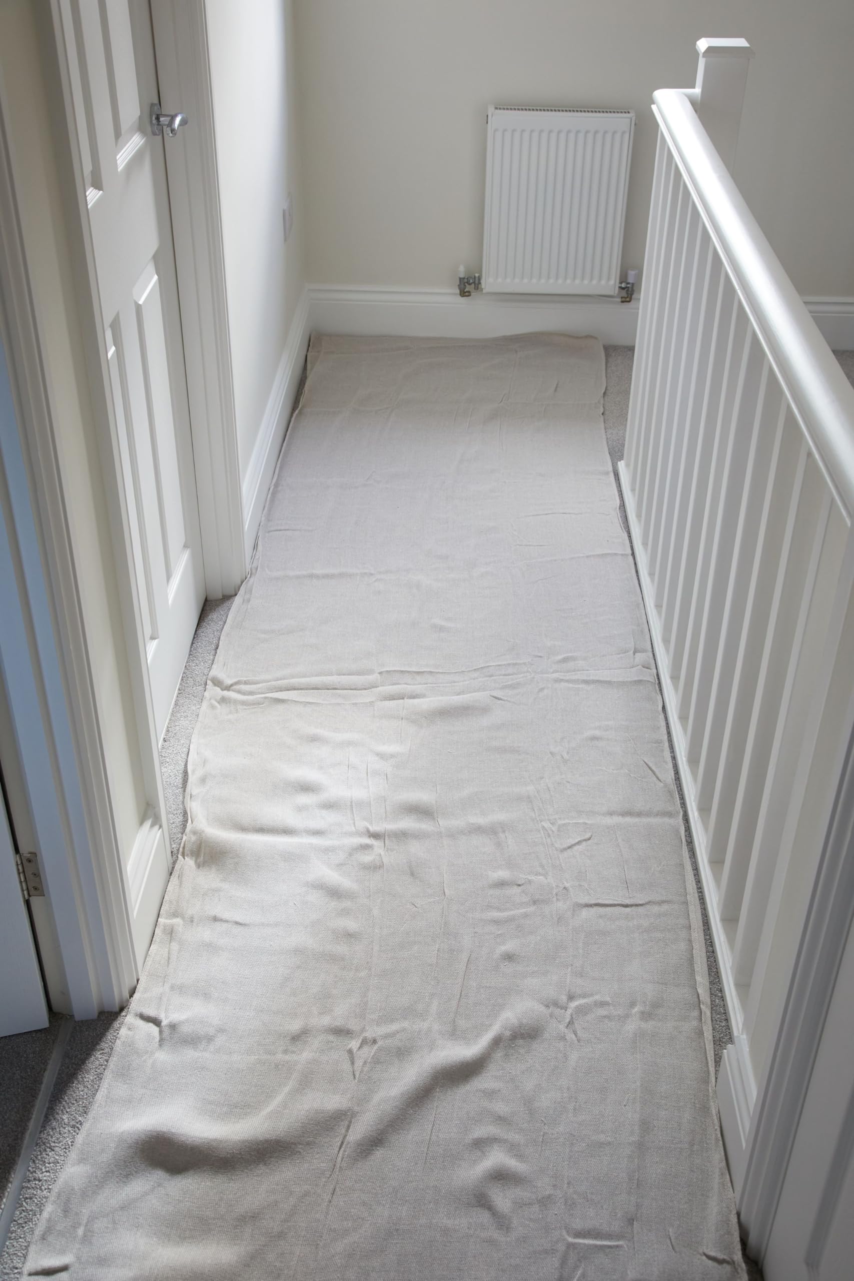 ProDec Advance 24ft x 3ft Protector Resistente al Agua Paño de Algodón para Pintar, Decorar, Cubrir Escaleras, Pasillos y Suelos, Absorbe Derrames, No Empapa, Reutilizable