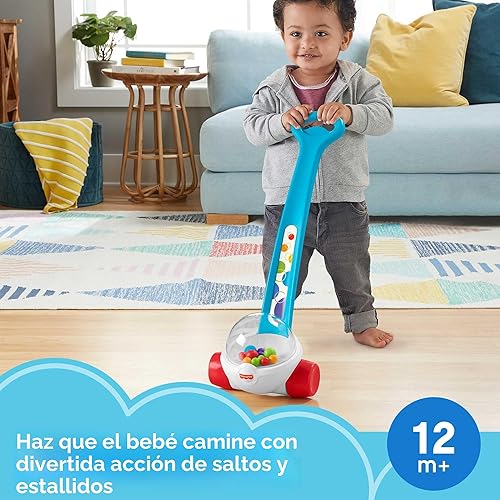 Miniatura 2 de Fisher-Price Juguete para bebés y niños pequeños palomitas azules con acción de saltar bolas para bebés de 1+ años, ensamblaje de 2 piezas