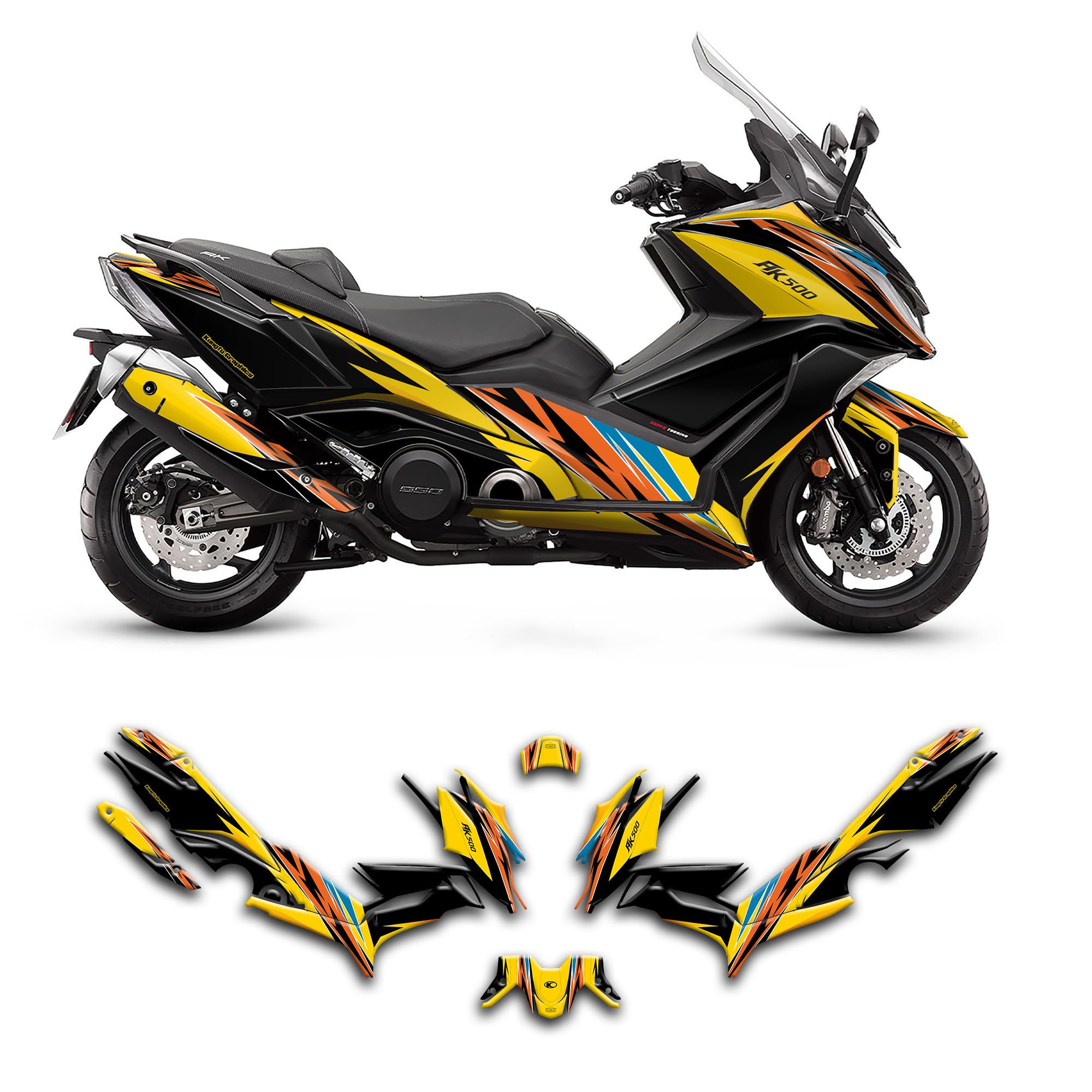 Amazon.com: Kungfu Graphics Custom Decal Kit for KYMCO Sports
