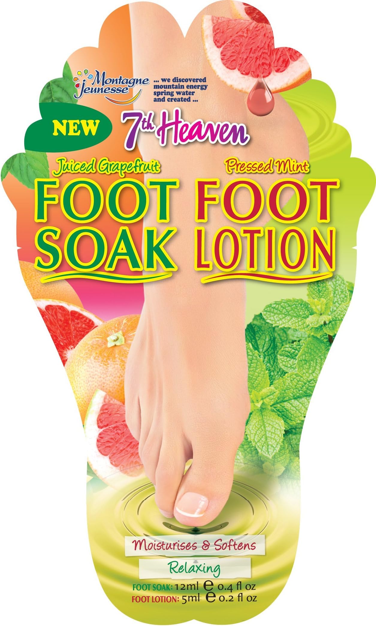 7th Heaven Foot Soak 12ml And Foot Lotion 5ml