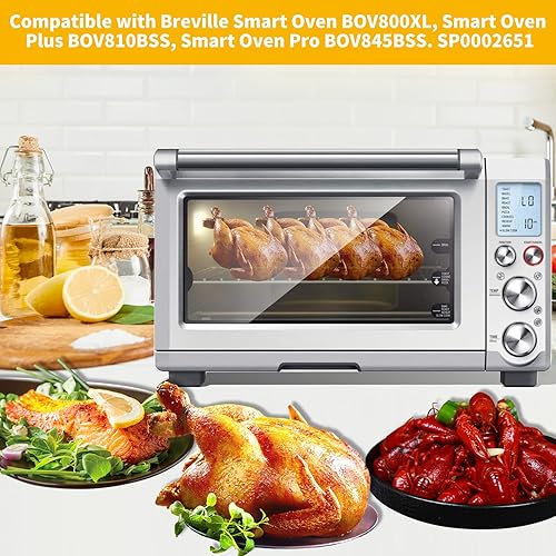 Miniatura 4 de Estante de alambre para hornear, rejilla de alambre para hornear para horno inteligente Breville BOV800XL, Plus BOV810BSS, Pro BOV845BSS. SP0002651,