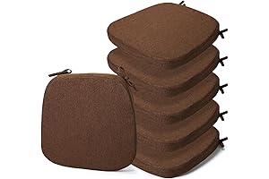 Timgle 6 Piece Dining Room Chair Cushions with Ties