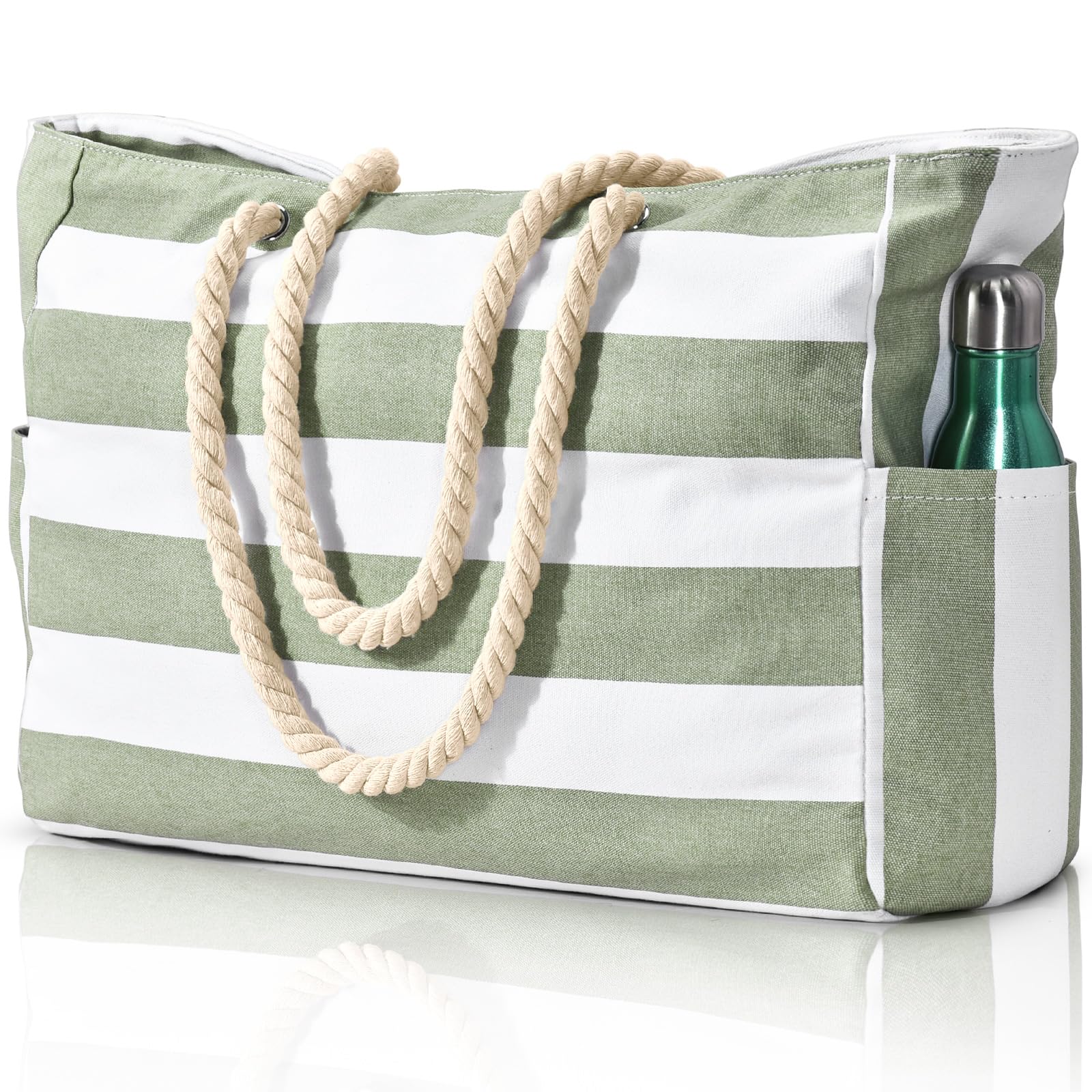 oscaurt Bolso de Playa Grande XXL Familiar con Cremallera Bolsos de Mujer Grandes Bolso Shopper Mujer Bolsa Piscina Impermeable Shopper Bolso de Hombro Compras