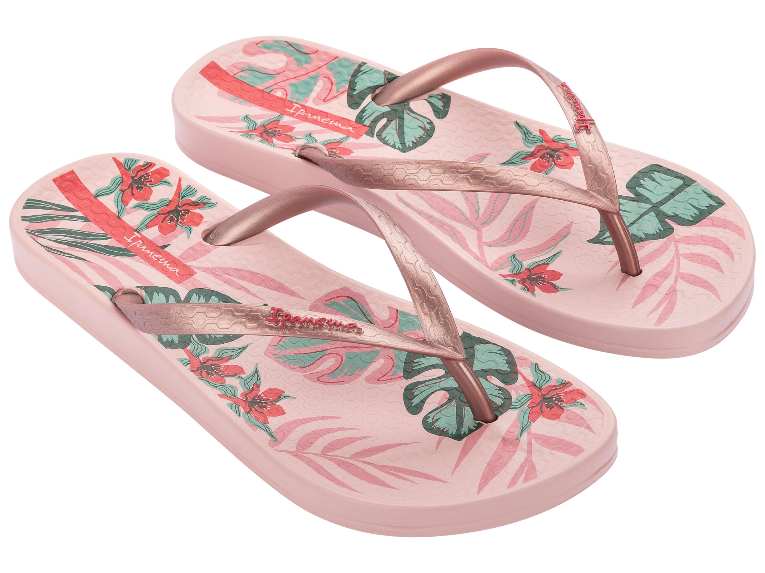 Ipanema Women's Anat. Temas XVI Fem Flip-Flop, Pink Metallic Red, 7.5/8 UK