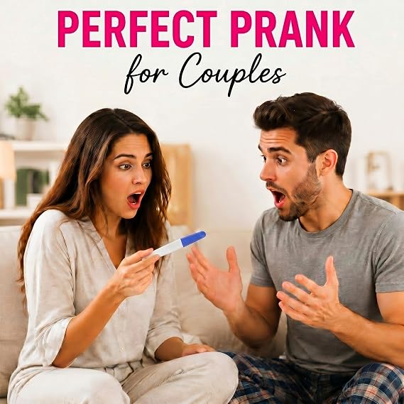 Skylety 3 Pack Fake Pregnancy Test Prank Kit - April Fools' Day Realistic Positive Result Joke Sticks Prank Fake Early Result Pregnancy Test for Hilarious Gags and Practical Jokes(Blue)