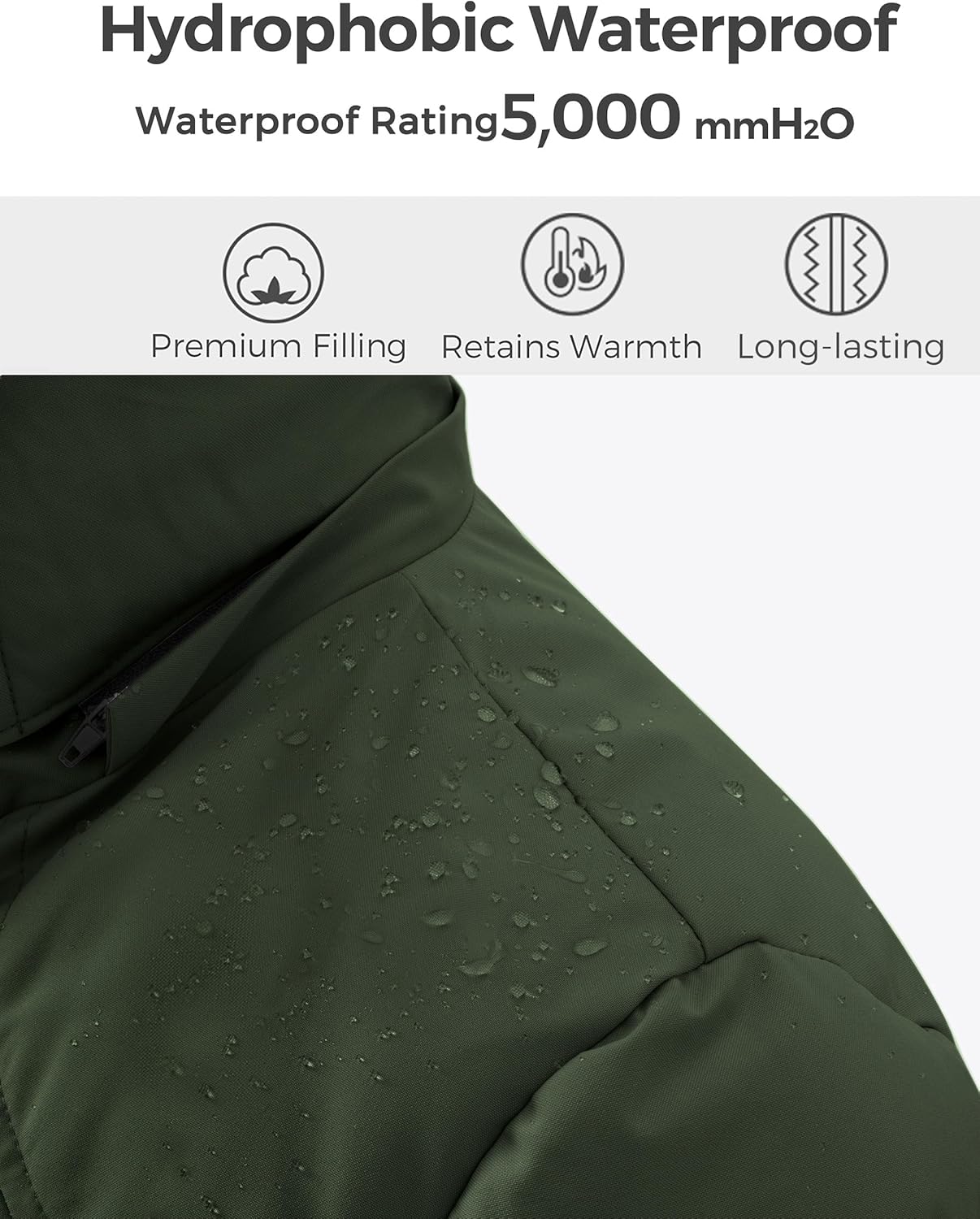 Wantdo Women's Long Quilted Winter Coat Thicken Puffer Jacket with Faux Fur Hood - Image 5