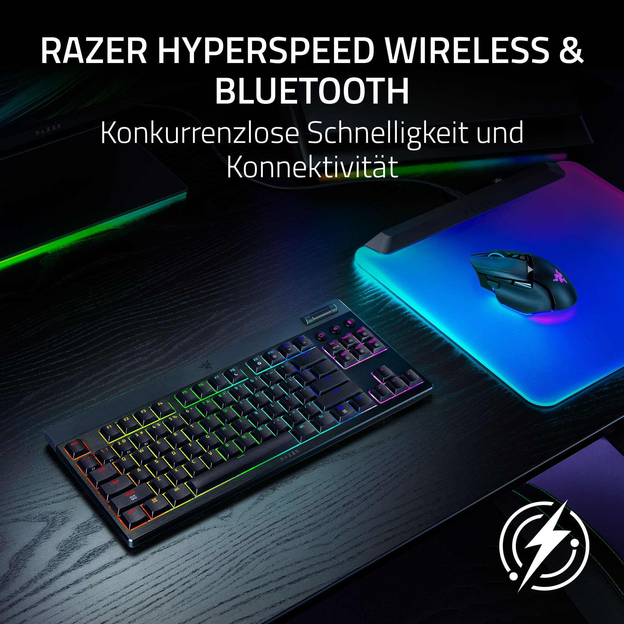 Razer Blackwidow V4 TKL Low Profile Orange Switches Kabellose – Bild 3