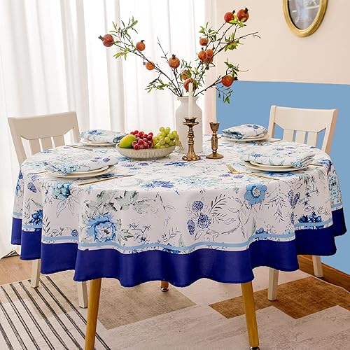 Vista 51 de EHouseHome - Mantel para interior y exterior, resistente al agua, tela de poliéster Babala