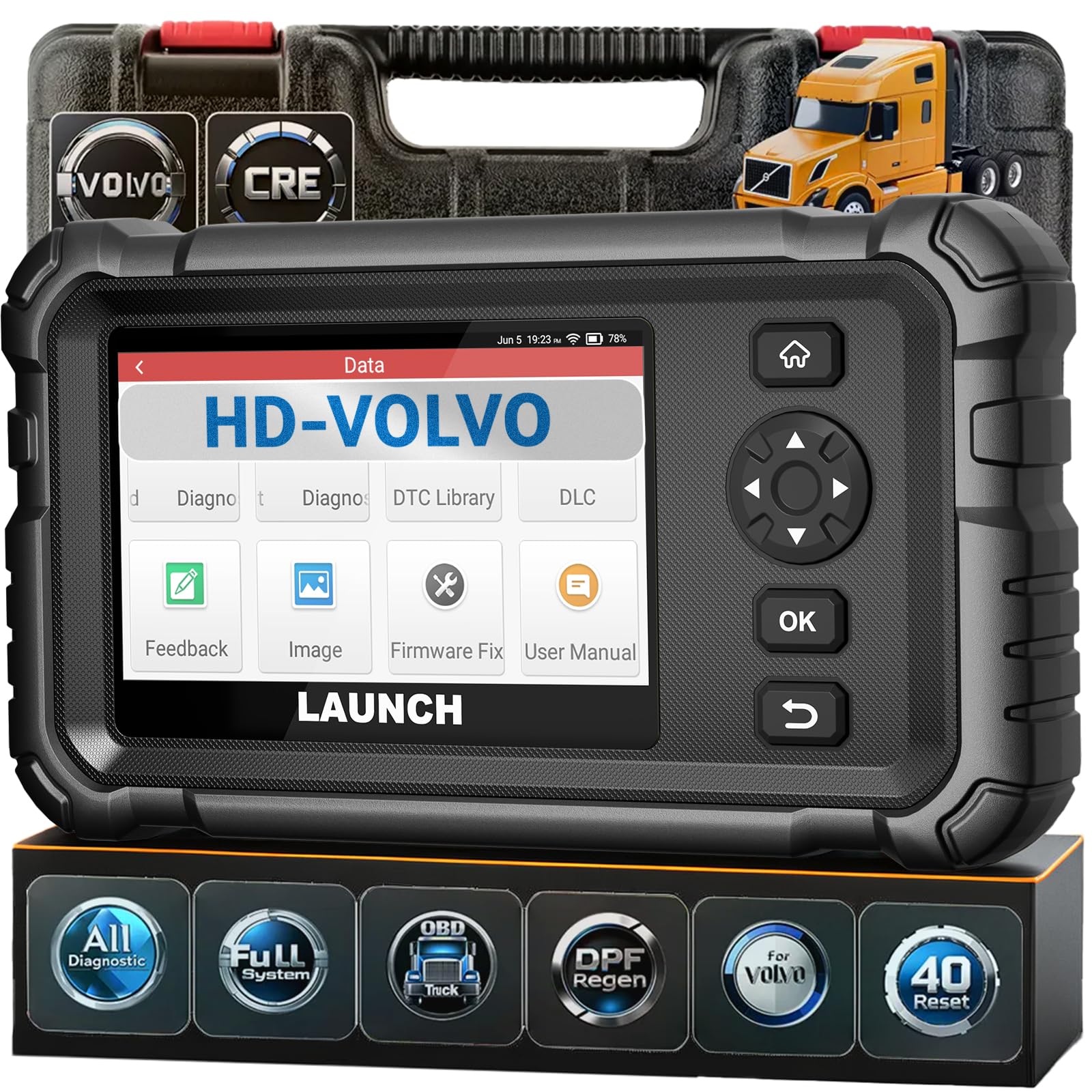 LAUNCH Full System Heavy Duty Truck Scanner