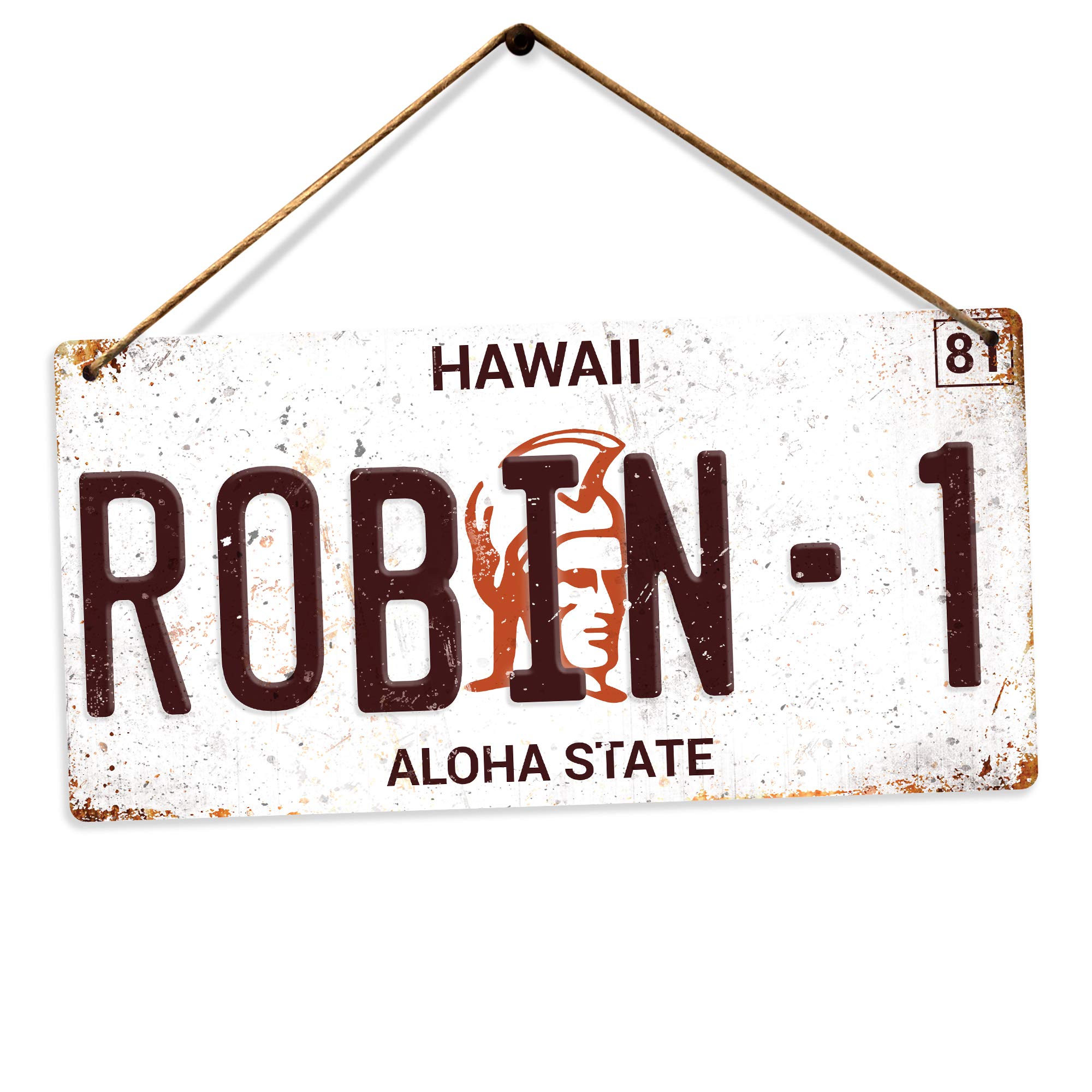Magnum PI Numberplate – Twine | Printed Metal Wall Sign Plaque