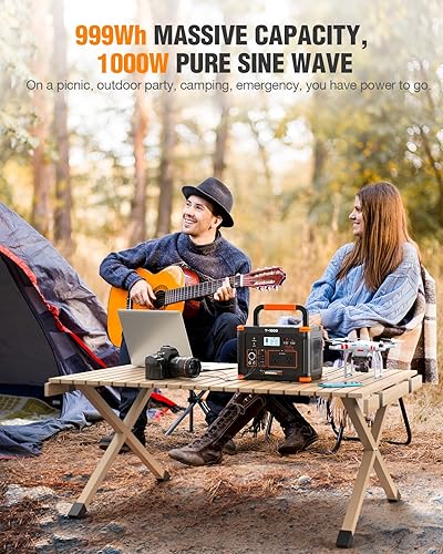 Miniatura 46 de GRECELL Estación de energía portátil de 300 W, generador solar de 230.88 Wh con USBC PD 60 W, salida de 110 V, perfecto para camping, viajes al aire