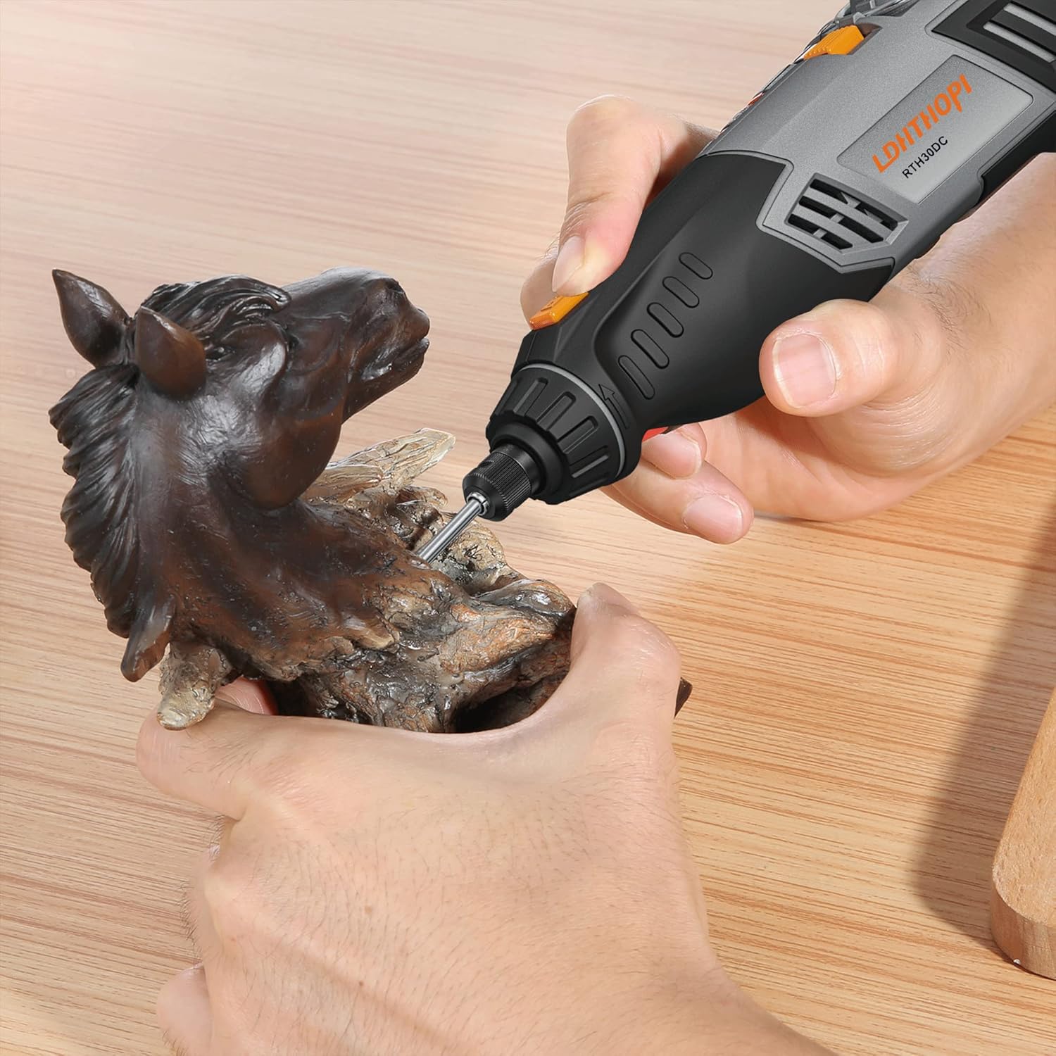 LDHTHOPI Engraving Pen, Cordless Engraving Tool with 42 Kits, 4V, 2000 mAh Battery, 11000-22000RPM, for DIY, Metal Wood Glass Plastic Carving, Grinding, Sanding, Polishing : Tools & Home Improvement