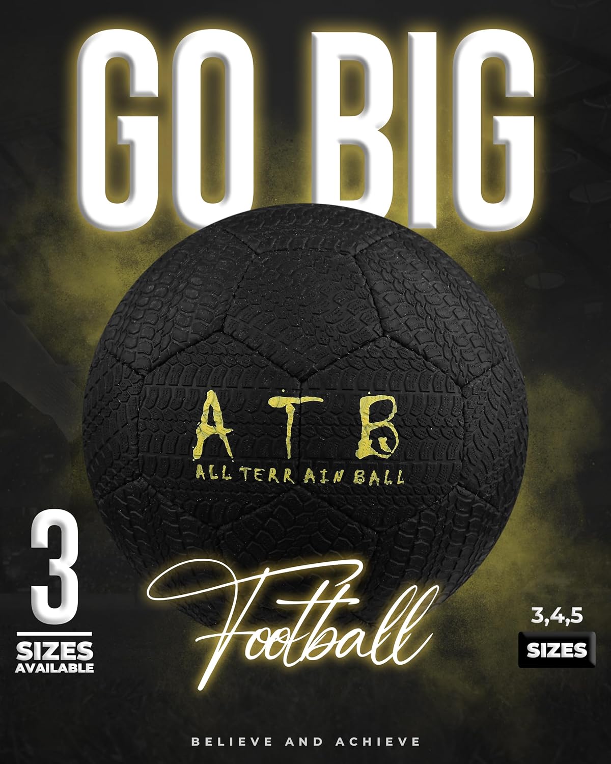 American Challenge All Terrain Rubber Soccer Ball – Sizes 2, 3, 4 & 5 – Durable Street Soccer Ball for Playground, Training, Park & Grass Field Play for Youth & Adults - Image 3