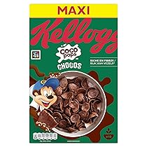 Kellogg’s Coco Pops | Barchette al Cioccolato | con Frumento Tostato e Cioccolato | Confezione Singola da 580g (1 x 580g)