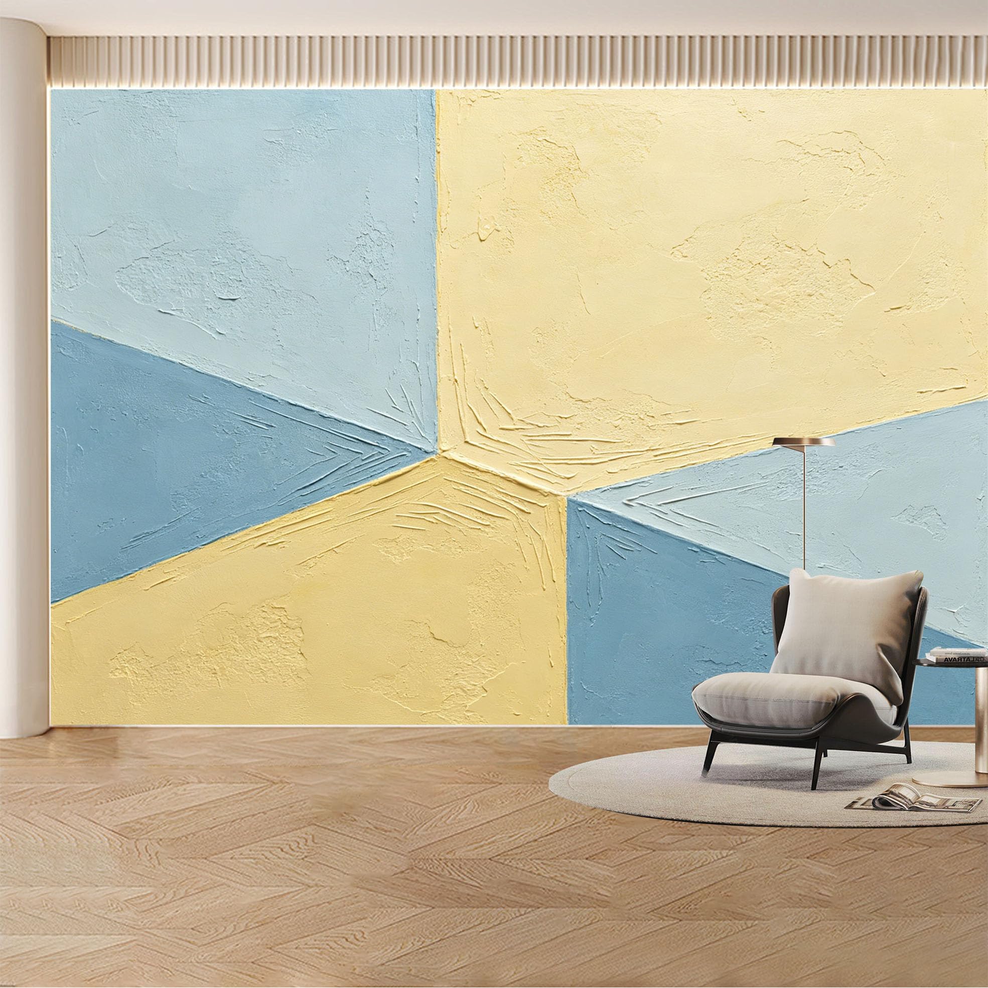 Kayorowalls Bh20260527095 Custom Wall Mural Wallpaper Abstract Geometric， Modern Wall Decor Large Wall Art Mural Design， Minimalist Nordic Removable Selfadhesive Large Photo For Living Room， Bedroom， Office