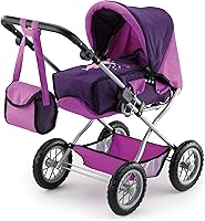 Vista 2 de Bayer Design Cochecito de Muñeca Combi Grande Set - Morado - Moderno Cochecito Convertible para Muñecas con Cuna Extraíble