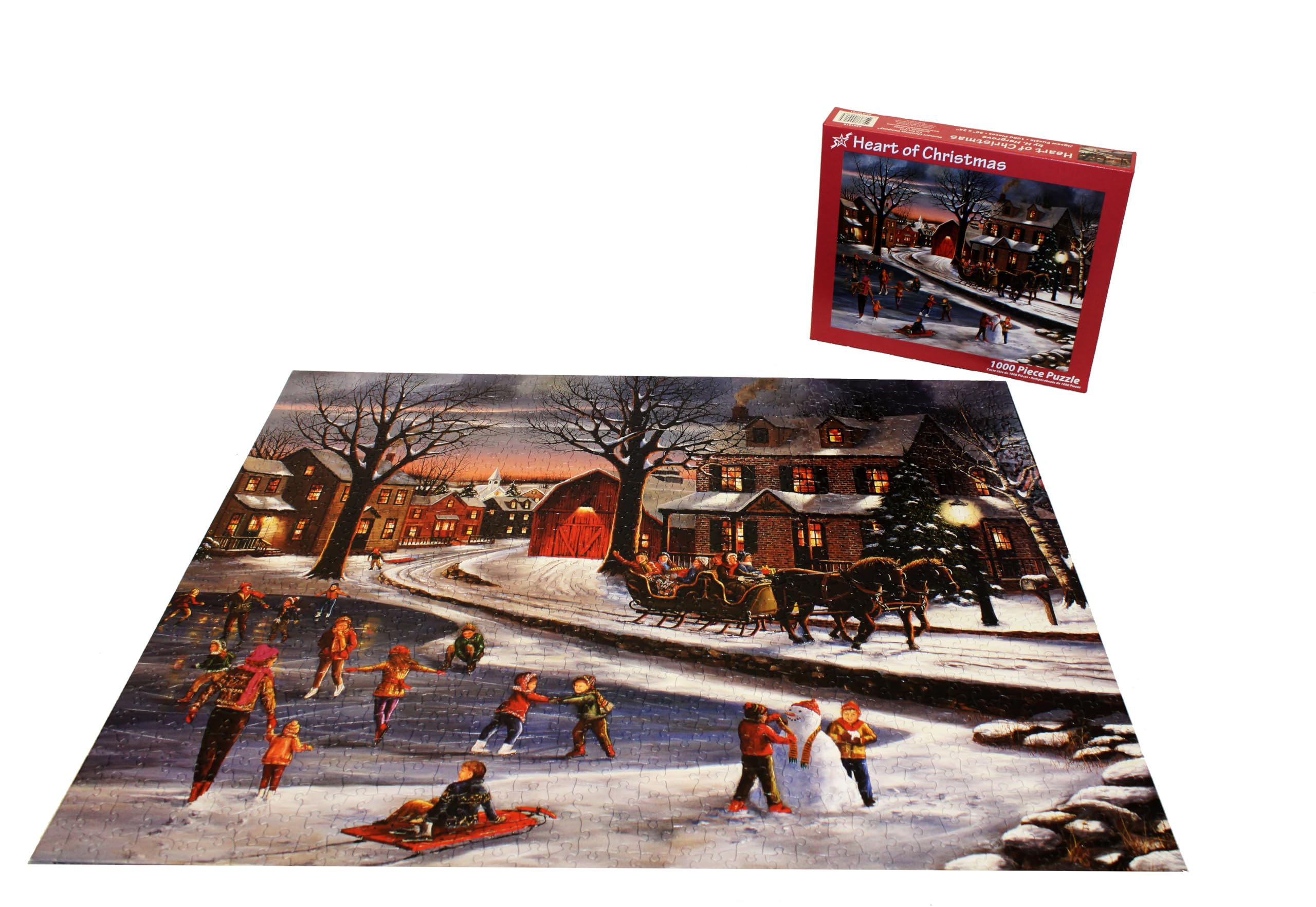 Puzzle Cuore Del Natale 1000 Pezzi – 76x61 Cm – Materiali Riciclati - 4