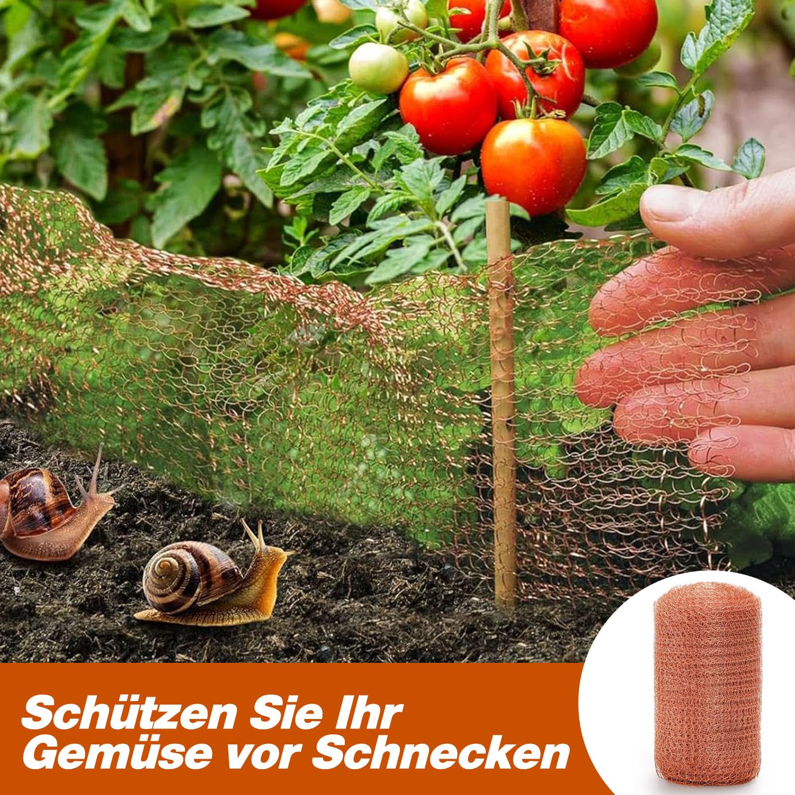 Kupfergeflecht-Rolle – 12,7 Cm X 6 M, Doppellagig, Für Schneckenschutz, Garten & DIY