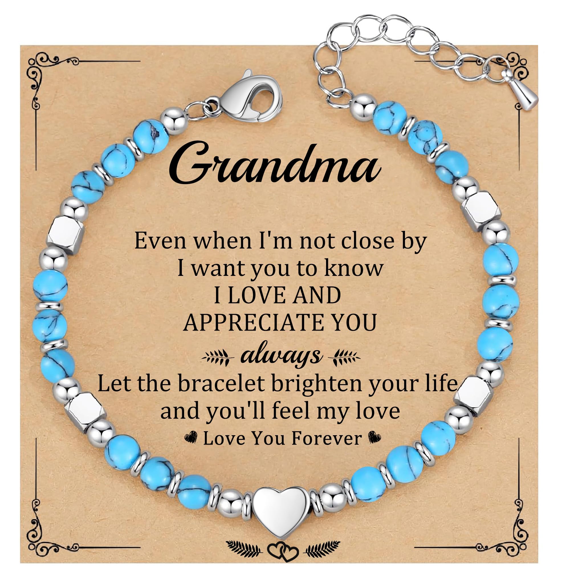 Best Friend Bracelet Gifts for Women Sister Bestie, Christmas Gift for Teens Mom Daughter Granddaughter Birthday Gift for Her Stocking Stuffers