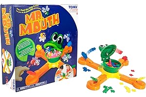 The Classic TOMY Mr. Mouth Feed The Frog Game - Interactive Mouth Game for Kids